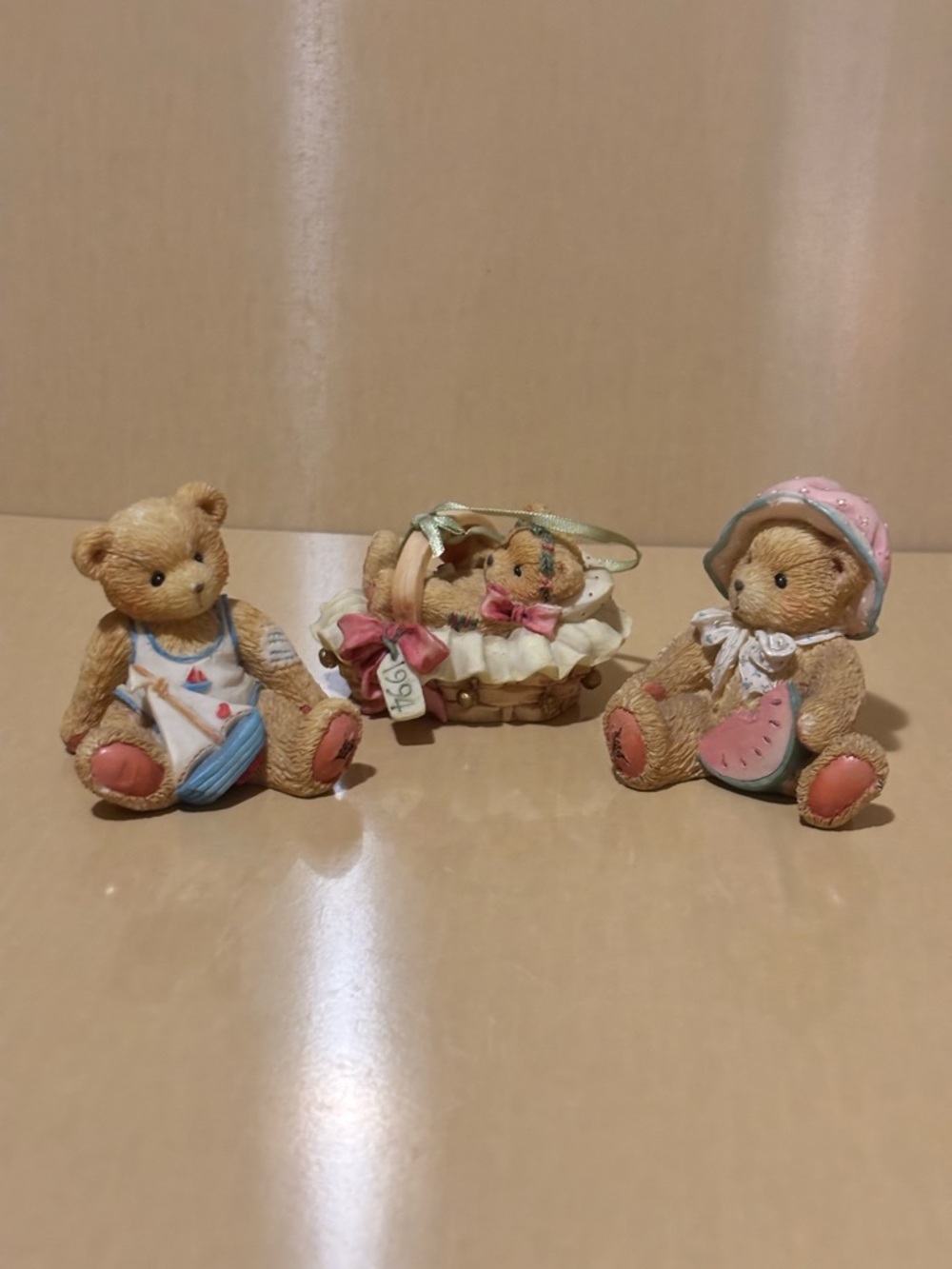 Set of 3 Teddy Figurines